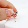 Stud Earrings Sweet And Romantic Mini Pink Flamingo Women's Fashion Cute Animal Girlfriends Gifts