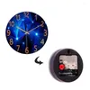 Wall Clocks Tempered Glass Geometric Clock Quartz Silent Watch Home Decoration Creative Living Room Relojes