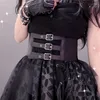 Belts 2023 Fashion Harajuku Corset Punk Goth Retro Outer Wear Waist Seal Cool Lo Wide Belt Female Cos