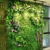 Flores decorativas Paneles de setos artificiales 15.7x23.6 pulgadas Planta de seto topiario Pantalla de privacidad Protección UV Adecuado para