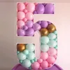 Altri adesivi decorativi 73 cm Blank Giant Numero 1 2 3 4 5 Balloon Riemping Box Mosaic Frame Balloons Stand Kids Aduls Birthday Anniversary Party Decor 230110