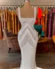 Роскошные вечерние платья рукавицы бато 3D кружевные ремни изящные изящные аппликации с блестками длина длина длина пола знаменитые кружевные алмазы платья платья платья для вечеринок