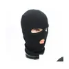 Party Masks DHS 120st Motorcykel ansikte Mask Outdoor Winter Sports Cold Protection Fleece Cap Cycling Ski Fl Breattable Windproof Dro Dhkzx