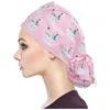 Ball Caps Scrub Cap With Buttons Bouffant Hat Sweatband For Womens And Mens Women's
