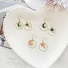 Backs Earrings Korean Childhood Moon Star Clip No Pierced Hole Cartoon Colorized Earth Universe Without Piercing For Girls