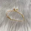 Mode guld charm armband kedja f￶r kvinnor fest br￶llop￤lskare g￥va engagemang smycken