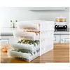 Bouteilles De Stockage Bocaux Ménage Der Type Boîte À Oeufs 60 Grille Grande Capacité En Plastique Durable Cuisine Fraîcheur Drop Livraison Maison Jardin Dhaw3