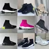 2023 Men Designer Sneakers dames sok technische 3D gebreide sok-achtige trainers Designer schoenen mode wit zwart graffiti sole casual schoenen met doos maat EU36-46 no017b