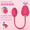 Sex toys Massager Rose Vibrator Toy per le donne Potente Dildo Clitoride Sucker Vacuum Stimolatore Female Love Egg Goods
