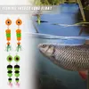 Haczyki rybackie Zamkakujący design 2x przynęty jig obrotowe duże oko pływanie owad Minnow Float Wobbler