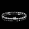 Jewelry bracelets 3mm 4mm 5mm Tennis chains Design for Women Men hip hop chainTitanium Steel Bracelet with CZ diamond Lover Gold S306a