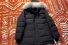 Men's coat large size jacket windproof waterproof hat plush Wolf hair