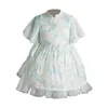 Vestidos femininos design de marca crianças crianças espanhol infantil lolita princesa vestido de bola adolescente aniversário vestido floral criança vestidos Espanha vestidos