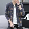 Herrjackor Autumn Winter Men Jacket Knitwear tröja Cardigan Coats Korean Fashion High Quality Brands Thin Tops Slim Outerwear