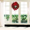 Juldekorationer 9 Stilar Big Flower Bow Ball Wreath Navidad Party Wedding Door Window Wall Pise Staircase Balcony Garden Decor 230110