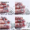 Nail Art Decorations High Quality Mini Fashion Pattern Rivet Design Sier Metal Punk Style Dedicated Diy Charm Jewelry Decoration Too Dho0A