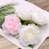 Dekorativa föremål Figurer Peony Rose Silk Flower Heads Diy Wedding Decoration Wreath Scrapbooking Craft Fake Flowers 230110