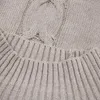 Camisolas de tamanho grande feminino Mulheres sólidas Mulheres compridas O-pescoço O-Batwing Outono Tops de tricô de inverno Pulloves casuais