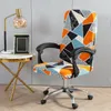 Housses de chaise Couverture rotative Housse en polyester avec protection de meubles à glissière pour décor de fête