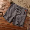 Мужские шорты Summer Loose Men Hip Hop Casual Mens Cotton Linen Lense Rethable Short Pant Plus Size мужской 230110