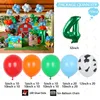 Autres autocollants décoratifs 123pcs 510 "Kit d'arc de guirlande de ballons 32" Ballons en feuille de chiffres Green Farm Theme Birthday Party Decors Air Globos Baby Shower 230110