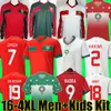 2022 Morocco Soccer Jerseys Hakimi Mazraoui Amrabat Aguerd Ziyech Boufal Saiss Player Version 22/23 Football Dorts 94 98 Hadda Retro 1994 1998 Long Sleeve