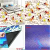 Wallpapers WholesalEcustom 3d Floor Mural Wallpaper zwemmen Goldfish PVC Selfadhesive waterdichte woonkamer badkamer vloer PAPE DHXRO