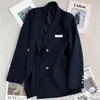 Womens Suits & Blazers fashion women suit designer The spring navy contrast bright line blazer A38