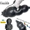 Massagegerät Größter 12 cm Aufblasen Analplug Riesiger Buttplug Dildo Spike Stimulieren für Frauen/Männer Masturbatoren Big Adult Goods