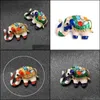 Pinnen broches olifant vorm broche colorf email hars pinnen voor vrouwen kinderen sjaal kleding hoed accessoires drop levering sieraden otomie