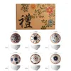 Dinnerware Sets Japanese-style Rattan Daily-use Ceramic Rice Bowl Household Single Meal Soup Good-looking Gift Box Small