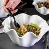 Plates Flavor Dish Noodle Bowl Snack Vinegar Kitchen Cooking Bowls Ceramic Ring Relish Plate