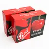 Logo personnalisé fruits frais légumes cerise raisin fraise carton ondulé boîte-cadeau boîtes d'emballage en Carton pour fruits A384