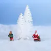 Decorações de Natal Cobertores de neve para decoração de 2 rolos fofos de capa falsa cobertor macio