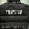 Trapstar Down Jacket Luxury Designer broderad brev Zipper Jacka Vintern Män och kvinnor varm bomullsrock Hip Hop High Street Tide Brand