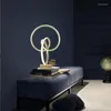 Table Lamps Art Curve Ins Individual Romantic Luxury Gold Lamp Remote Control Girls Kids Room Bedroom Bedside Study Cabinet Desk Light