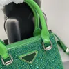 5A Borsa a mano Piccola borsa tote in raso con cristalli Borsa di lusso firmata Borsa a tracolla da donna Borsa a tracolla moda in pelle nuovo 2022