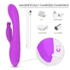 Articoli di bellezza con orecchie da coniglio per la stimolazione del clitoride, 9 modalità Vibratori G-Spot Vibratore del coniglio Dildo Stimolatore del clitoride Giocattoli sexy Donna