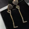 2023 Women Oordingsontwerpers Fashion Hoops Sieraden Diamantletters Hangluxury Designer Love Earrings Studs 925 Silver