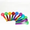 Premium Thick Pyrex Burner Pipe 10cm 4 inch Colorful Glass Tube Wax Oil Burner Smoking Hand Water Pipes