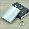 Hip Flasks Stainless Steel Bottles Men Wine Cups Funnel 2 Pieces Set Outdoor Portable Beer Champagne Bottle Wy358 Zwl1 Drop Delivery Dhfnj