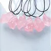 STRAND Natuurlijk geel wit roze kristal ruwe steen mineraal specimens hanger