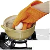 Altri utensili da cucina Sile Organizer Guanti termici riscaldati Forno a microonde Piastra Clip Antiscottatura Addensare Guanto Goccia Consegna Casa Giardino Din Dhq1B