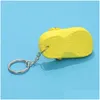 Nyckelringar lanyards 20st blandade färger 3D mini 75 cm eva strandhål Little Croc Shoe Keychain Bag Accessories Keyring Car Handbag Ke Dhqtu