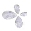 Lampadario di cristallo 1 pz Cristalli di vetro trasparente Lampada Perline sfaccettate Pendenti con gocce pendenti trasparenti