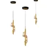 Lampes suspendues Art nordique Chambre Chevet Petit Lustre Lumière Luxe 2023 Moderne Minimaliste Net Rouge Lampe Designer