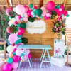 Andra dekorativa klistermärken Tropiska Hawaiian Balloon Garland Arch Kit Ballon Baby Shower Confetti Birthday Summer Hawaii Party Decor Wedding 230110