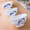 Skålar 4.5/5/6 tum ramen soppa jingdezhen blå och vit porslin keramisk skål köksredskap bordsvarare