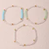 Strand Transparent For Women 3 Pcs/Set Elastic Stretch Bracelet Female Hand Chains 2023 Fashion Jewelry Simple