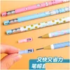 Ballpoint Pens Mechanical Pencil 2.0Mm For Girls Boys Child Cute Writing Ding Continuously Kawaii Stationery School 2022 Supplies Dr Dhj7O